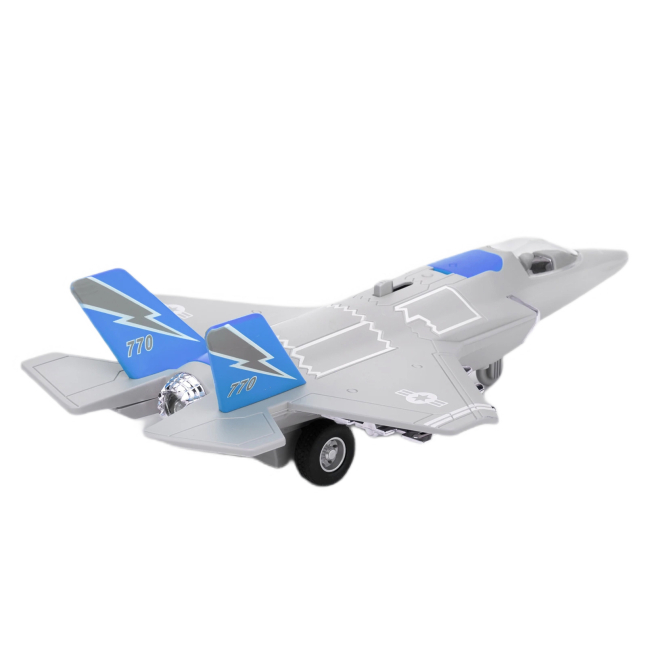 Транспорт и спецтехника - Самолет Автопром серо-голубой (AP9908AB/2) #2