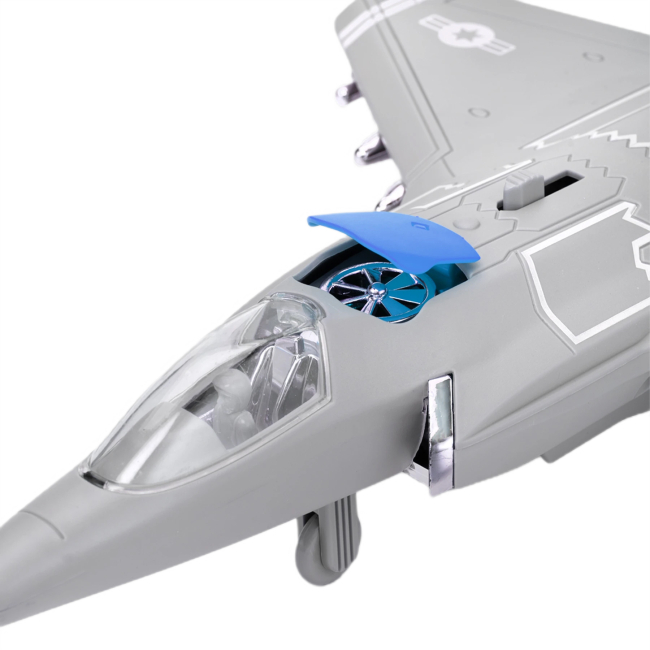 Транспорт и спецтехника - Самолет Автопром серо-голубой (AP9908AB/2) #3