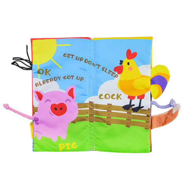 Розвивальні іграшки - М'яка книжка Shantou Jinxing Шуршалка в асортименті (66530A-1/2/3)#4