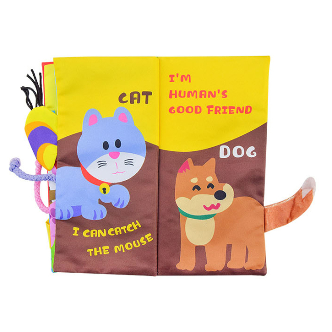 Розвивальні іграшки - М'яка книжка Shantou Jinxing Шуршалка в асортименті (66530A-1/2/3)#5