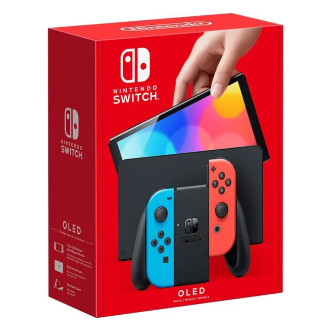 Ігрові приставки - Ігрова консоль Nintendo Switch Oled червоний та синій (45496453442)#4