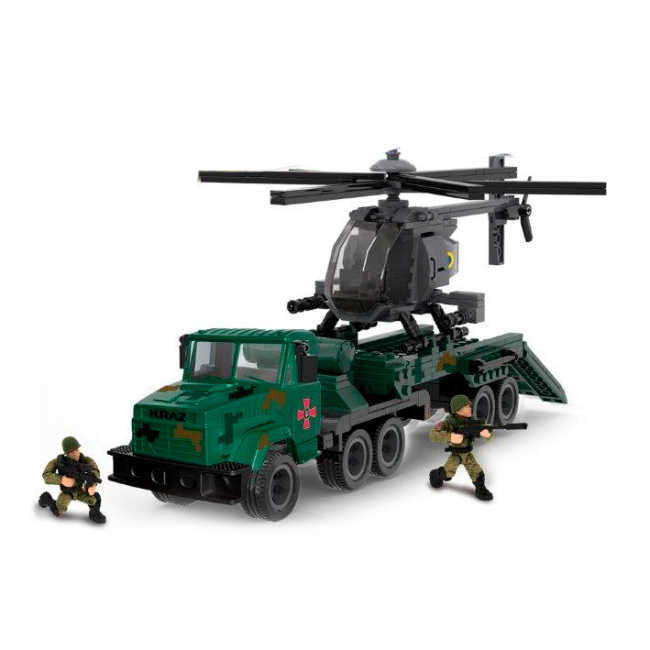 Конструктори з унікальними деталями - Конструктор IBLOCK Армія КрАЗ Тягач (PL-921-466)#2