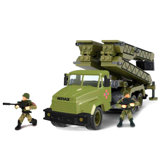 Конструктори з унікальними деталями - Конструктор IBLOCK Армія КрАЗ Мост (PL-921-469)#2