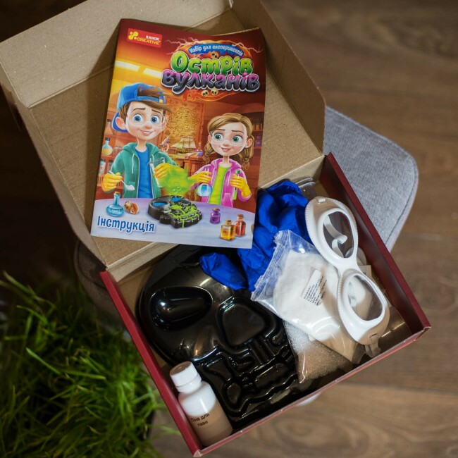 Наукові ігри, фокуси та досліди - Набір для експериментів Ranok Creative Острів вулканів (10114153У)#2