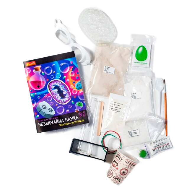 Наукові ігри, фокуси та досліди - Набір для дослідів Ranok Creative Незвичайна наука 2 (10114156У)#3