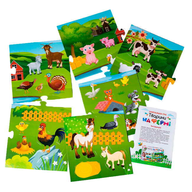 Настільні ігри - Настільна гра Ranok Creative Тварини на фермі (10156012У)#3