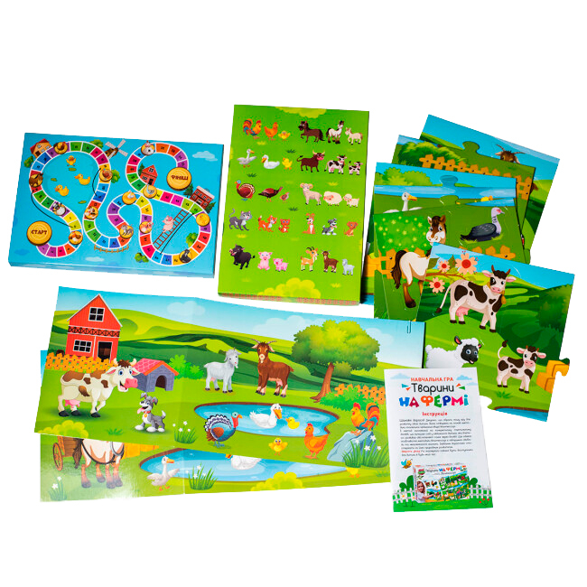 Настільні ігри - Настільна гра Ranok Creative Тварини на фермі (10156012У)#4