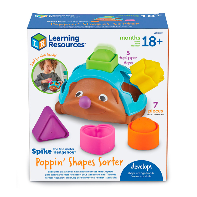 Развивающие игрушки - Игровой набор Learning Resources Spike The Fine Motor Hedgehog Сортер Ежик (LER9118)#3