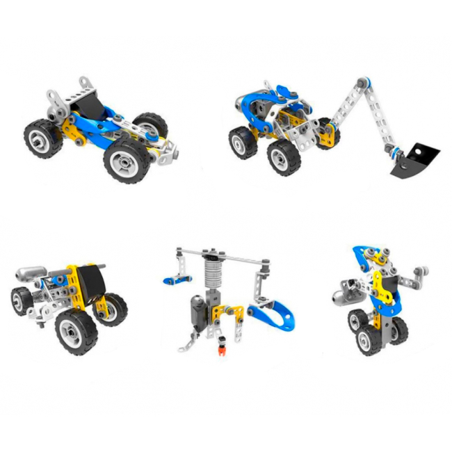 Конструктори з унікальними деталями - Конструктор Maya toys 10 в 1 електромеханічний 113 деталей (J-7781)#2