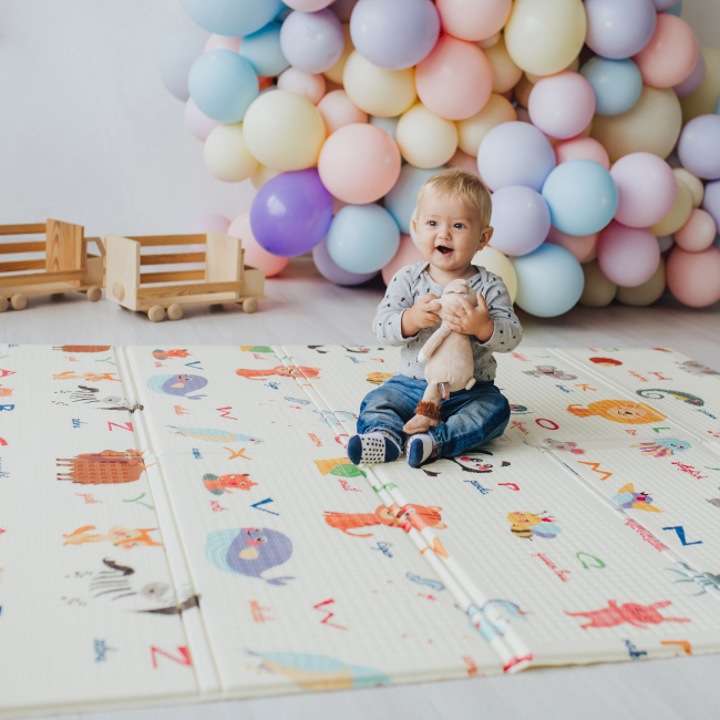 Развивающие коврики - Детский складной коврик Poppet Тигренок в лесу и Мир животных 150 х 180 см (2036033)#6