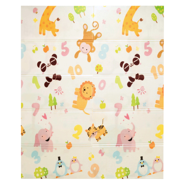 Развивающие коврики - Детский складной коврик Poppet Малыш жираф и Цифры животные 150 х 180 см (2036035)#2