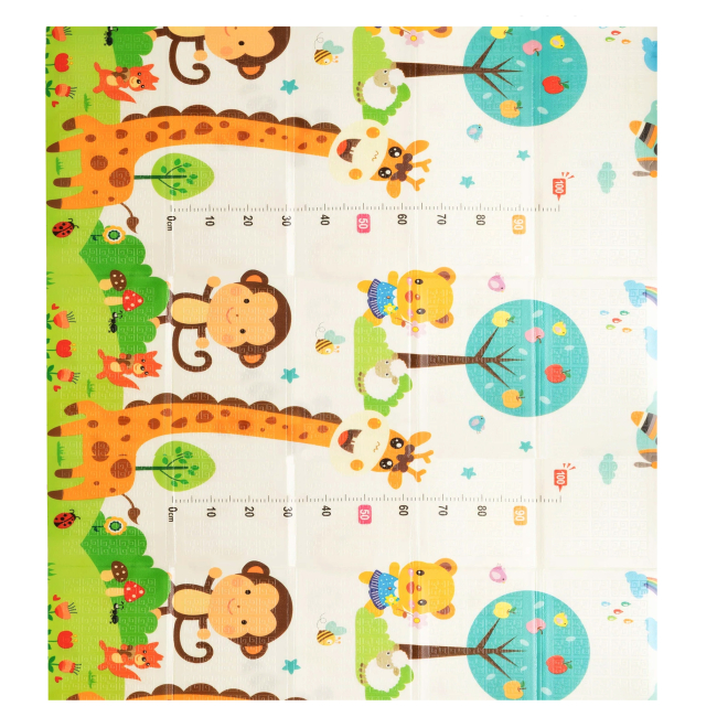 Развивающие коврики - Детский складной коврик Poppet Малыш жираф и Цифры животные 200 х 180 см (2036036)#2