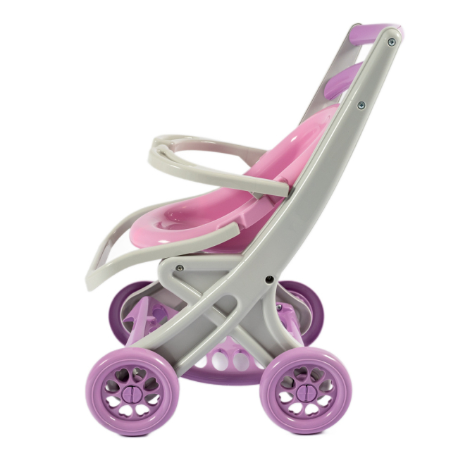 Транспорт і улюбленці - Візочок для ляльки Doloni сіро-рожевий (0122/04)#2