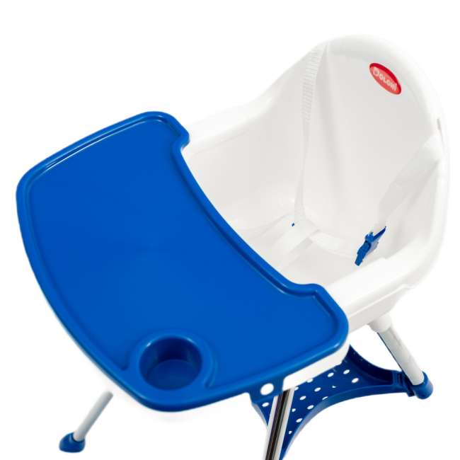 Товары по уходу - Стульчик для кормления Doloni бело-синий (03220/1)#3