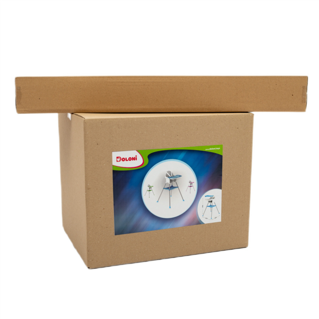 Товары по уходу - Стульчик для кормления Doloni бело-синий (03220/1)#5