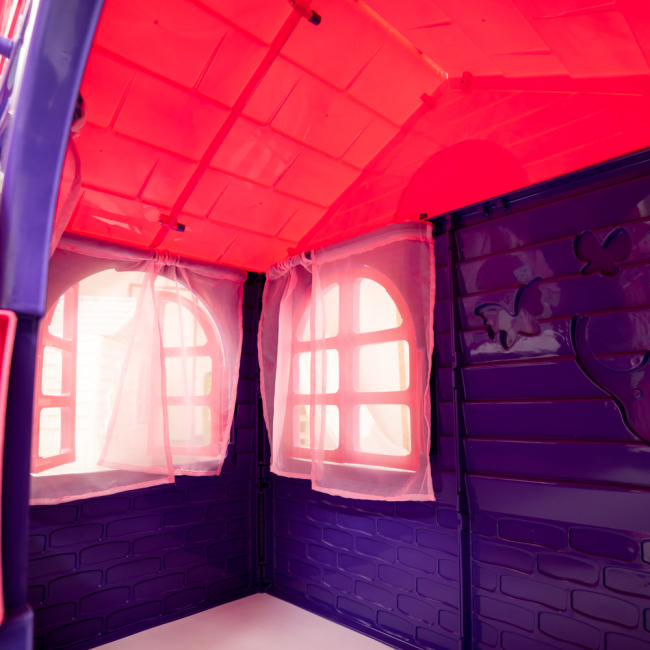 Ігрові комплекси, гойдалки, гірки - Ігровий будиночок Doloni фіолетово-рожевий (02550/10)#6