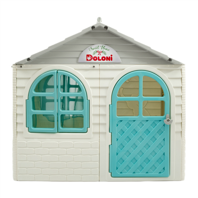 Ігрові комплекси, гойдалки, гірки - Ігровий будиночок Doloni біло-блакитний (02550/15)#2