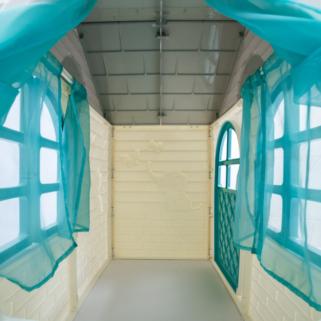 Ігрові комплекси, гойдалки, гірки - Ігровий будиночок Doloni біло-блакитний (02550/15)#7