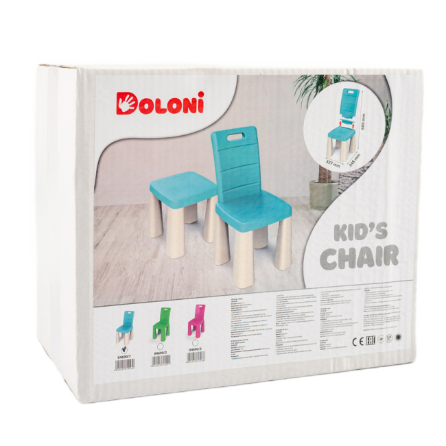 Дитячі меблі - Дитячий стільчик-табурет Doloni блакитно-білий (04690/7)#6