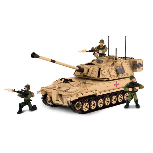 Конструктори з унікальними деталями - Конструктор IBLOCK Армія SPH M109 1323 деталі (PL-921-510)#2