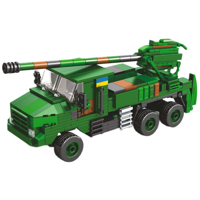 Конструктори з унікальними деталями - Конструктор Limo Toy Військова техніка Вантажівка (KB 1117)#2