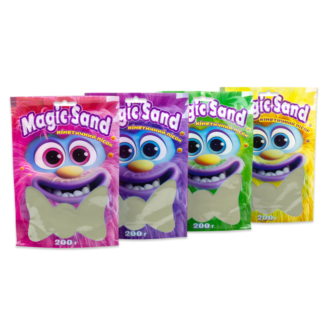 Антистрес іграшки - ​Кінетичний пісок Strateg Magic san класичний 200 грамів (39401-1)#4