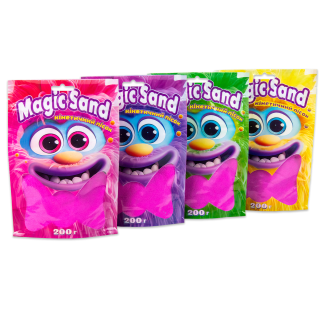 Антистрес іграшки - Кінетичний пісок Strateg Magic san фіолетови 200 грамів (39401-4)#4