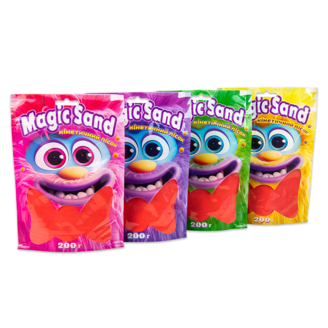 Антистрес іграшки - Кінетичний пісок Strateg Magic san червоний 200 грамів (39401-6)#4