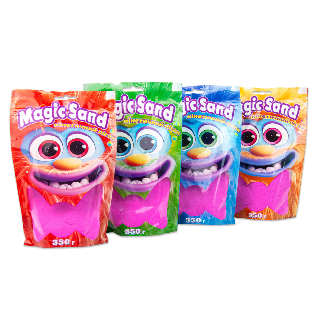 Антистрес іграшки - Кінетичний пісок Strateg Magic sand фіолетовий 350 грамів (39402-4)#4