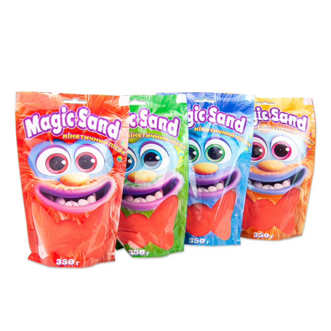Антистрес іграшки - Кінетичний пісок Strateg Magic sand червоний 350 грамів (39402-6)#4