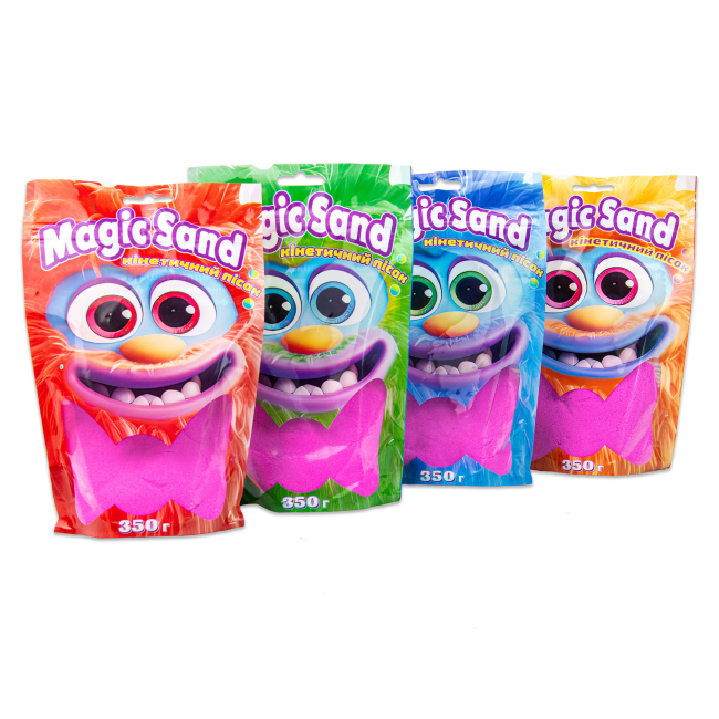 Антистрес іграшки - Кінетичний пісок Strateg Magic sand рожевий 350 грамів (39402-8)#4