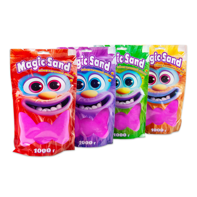 Антистрес іграшки - Кінетичний пісок Strateg Magic sand фіолетовий 1 кілограм (39404-4)#4