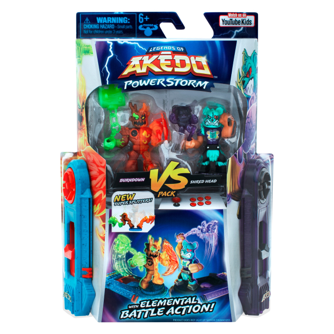 Фигурки персонажей - Игровой набор Akedo Power storm Бьорндаун и Шред Хэд (123328) #2