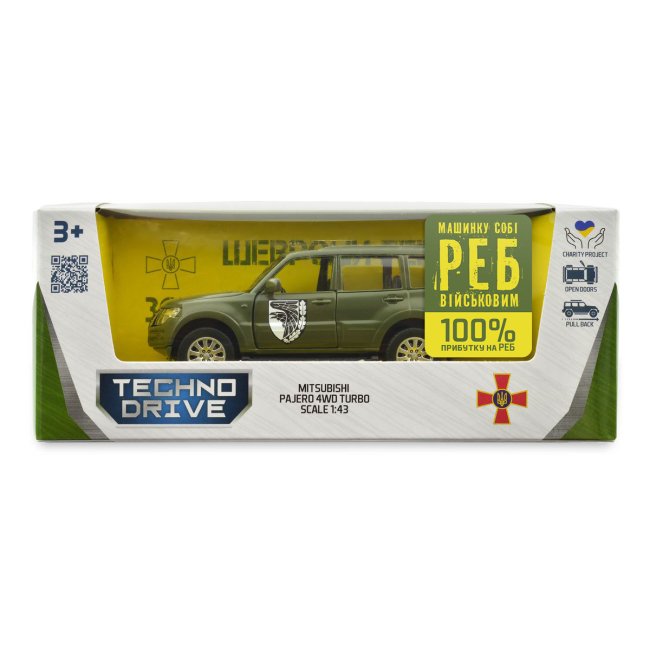 Транспорт і спецтехніка - Позашляховик TechnoDrive Шеврони Героїв Mitsubishi Pajero 4WD Turbo 93 ОМБр (250283M)#9