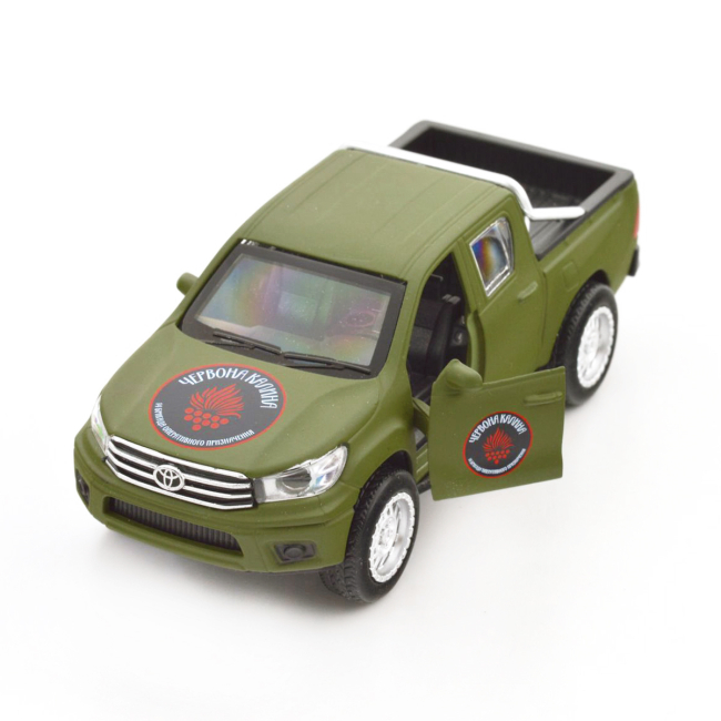 Транспорт и спецтехника - Внедорожник TechnoDrive Шевроны Героев Toyota Hilux Красная калина (KM6119)#7