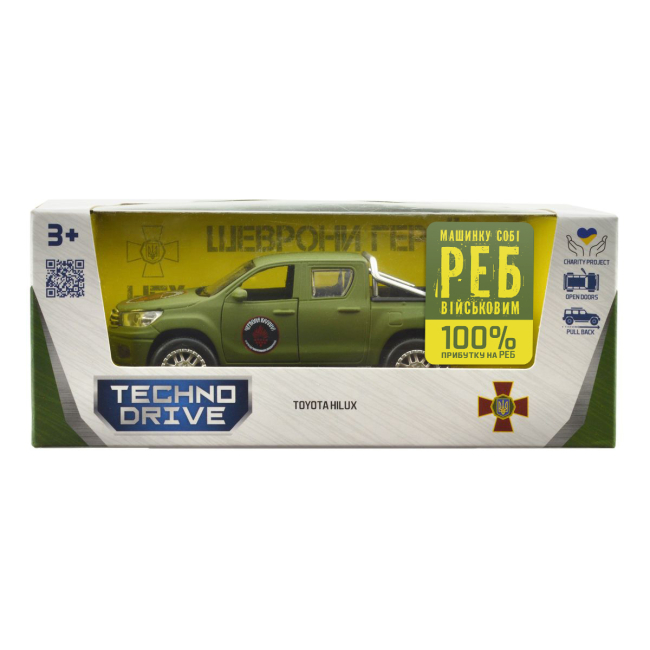 Транспорт и спецтехника - Внедорожник TechnoDrive Шевроны Героев Toyota Hilux Красная калина (KM6119)#9