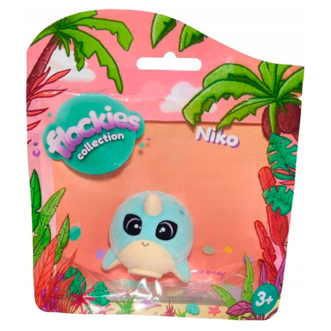 Фігурки тварин - Ігрова фігурка Flockies S2 Нарвал Ніко (FLO0406)#3