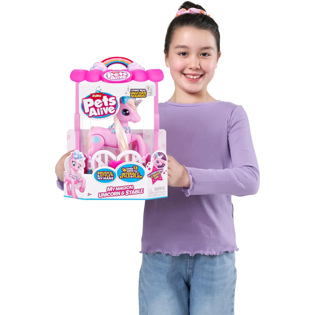 Фигурки животных - Игровой набор Pets Alive S2 Волшебный единорог в домике (9545)#5