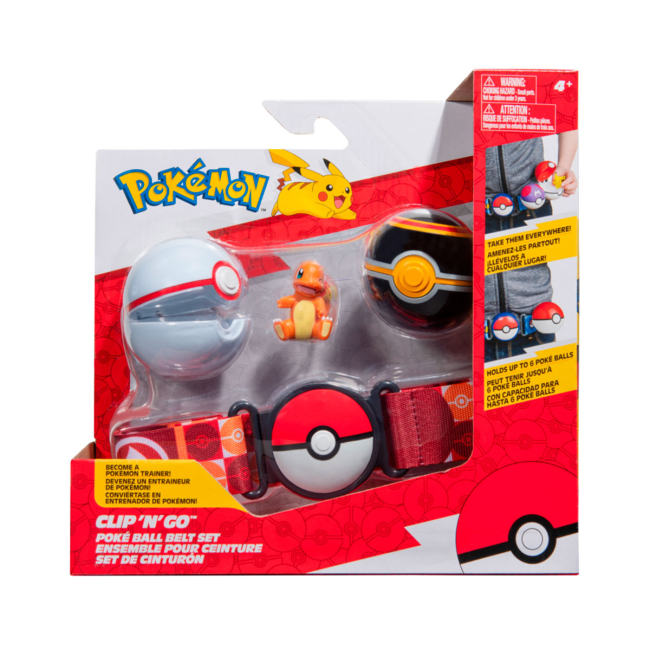 Фигурки персонажей - Игровой набор Pokemon W14 Пояс с покеболами Чармандер (PKW3163)#3