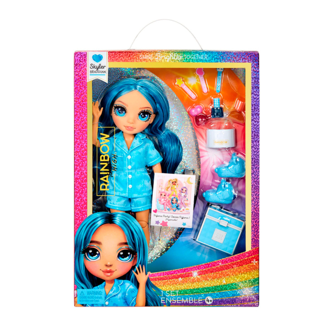 Ляльки - Лялька Rainbow High Junior High PJ Party Скайлер (530947)#5