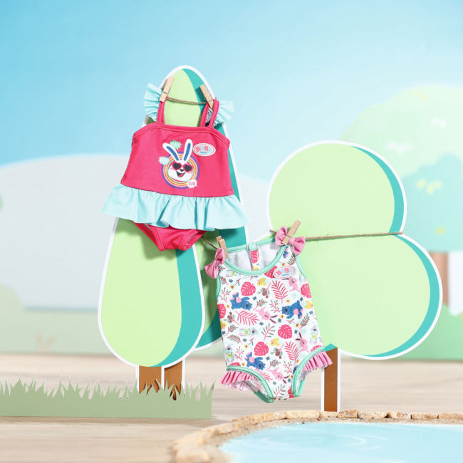 Одяг та аксесуари - Одяг для ляльки Baby Born Яскравий купальник (833636-2)#3