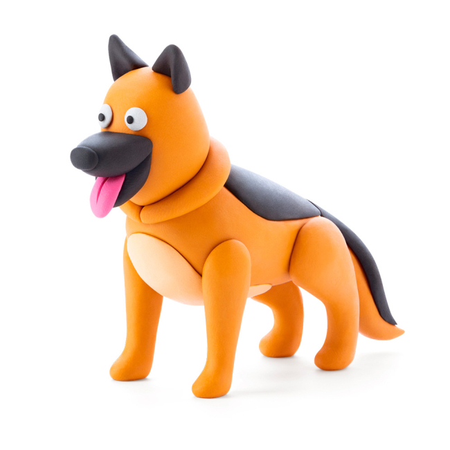 Наборы для лепки - Набор пластилина Липака Собачьи истории Овчарка (30120-UA01)#3