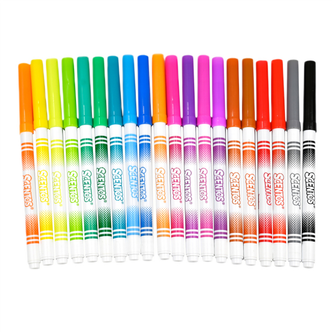 Канцтовары - Набор маркеров Scentos Тонкая линия ароматные 20 цветов (20435)#2
