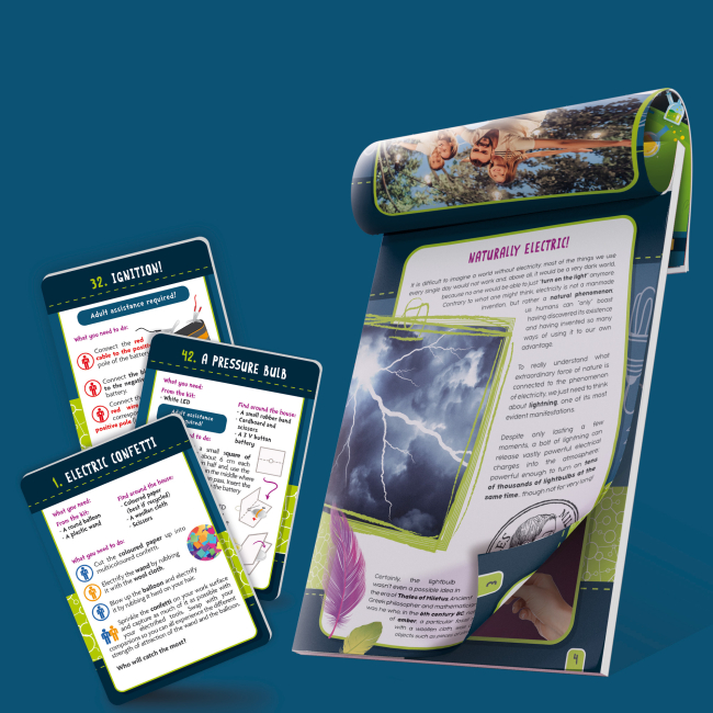 Научные игры, фокусы и опыты - Набор для экспериментов Lisciani I'm a Genius Электричество (EN89352)#4