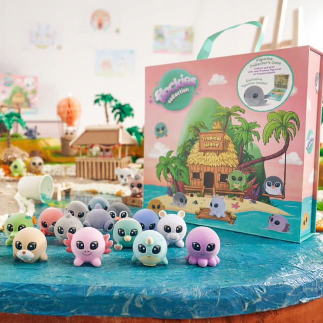 Фігурки тварин - Ігровий набір Flockies Тропічний острів (FLO0415)#4