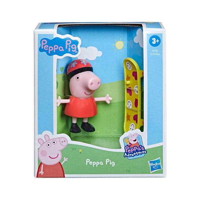 Фигурки персонажей - Игровая фигурка Peppa Pig Веселые друзья Пеппа со скейтбордом (F3758)#2