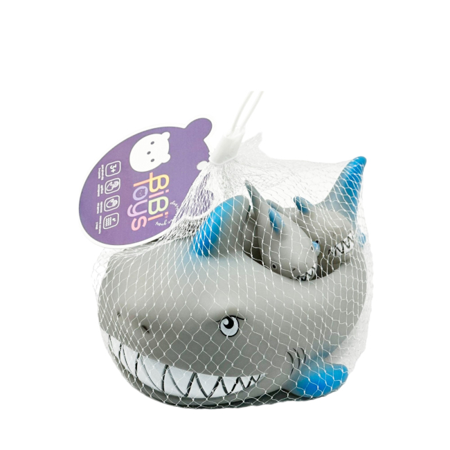 Іграшки для ванни - Набір для купання Bibi Toys Акула 4 шт (760882BT)#2