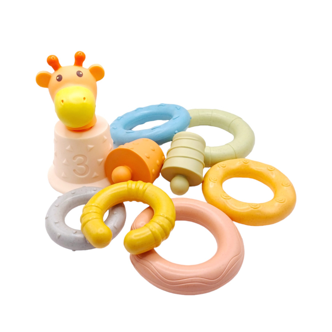 Развивающие игрушки - Пирамидка Bibi Toys Жираф (760837BT)#2