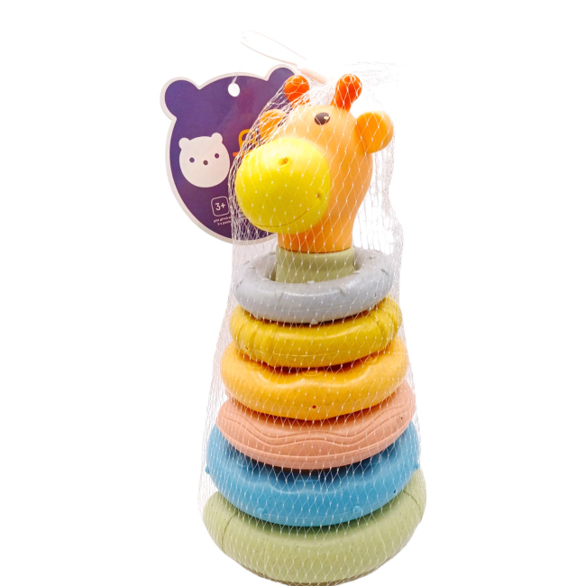 Развивающие игрушки - Пирамидка Bibi Toys Жираф (760837BT)#3
