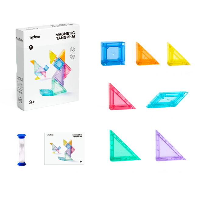 Настольные игры - Настольная игра Mideer Магнитный пазл Танграм (MD4281)#2